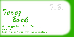 terez bock business card